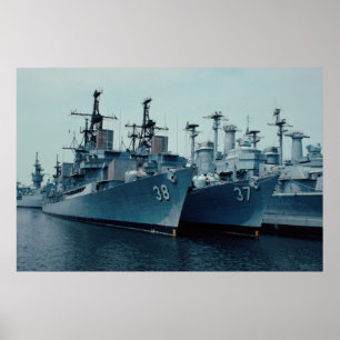 DDG 37 Farragut, DDG 38 Luce, Philadelphia Reserve Poster