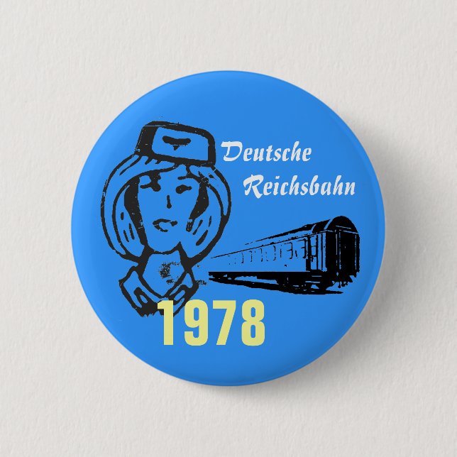 DDR-Entwurf des Reichsbahnhofs Button (Vorderseite)
