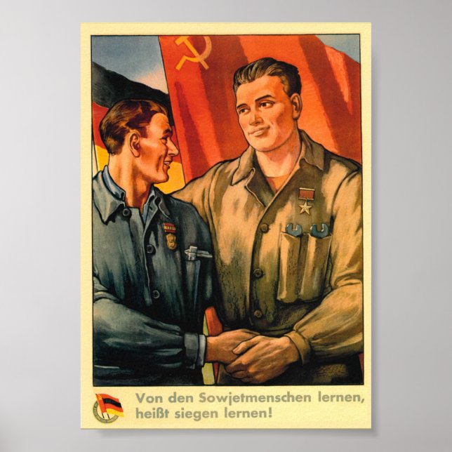 DDR Era Propaganda Poster (Vorne)