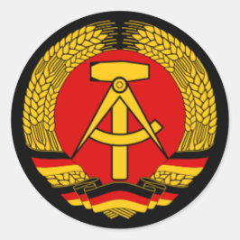DDR in Ostdeutschland Runder Aufkleber