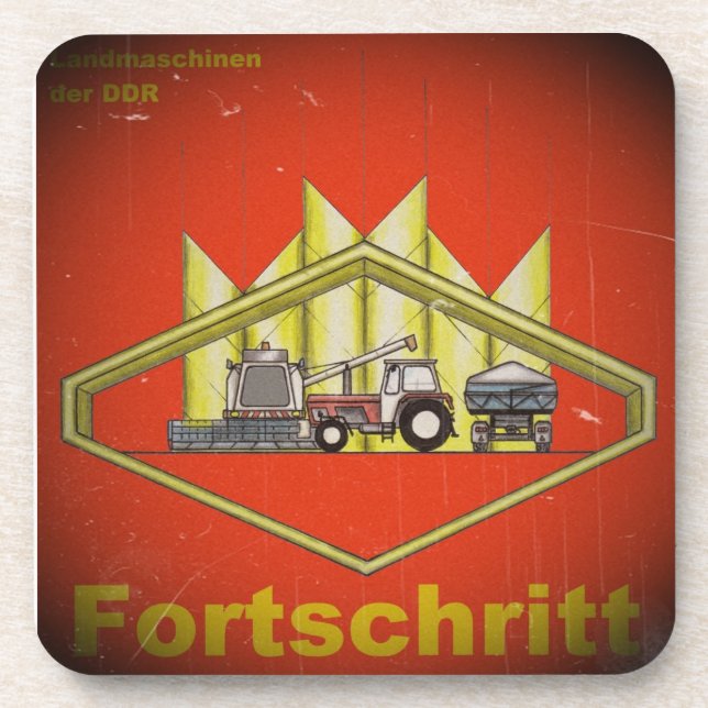 DDR Landmaschinen Untersetzer (Vorderseite)