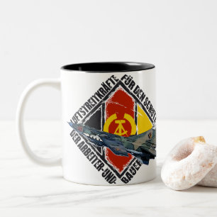 DDR MIG 23 ZWEIFARBIGE TASSE