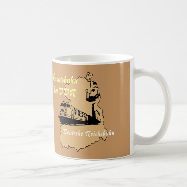 DDR Werbedesign Deutsche Reichsbahn Tasse (Rechts)