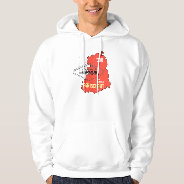 DDR Werbedesign  "Fortschritt Landmaschinen" Hoodie (Vorderseite)