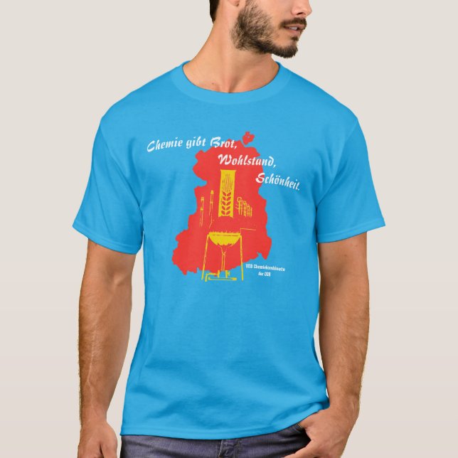 DDR Werbedesign VEB Chemiekombinate T-Shirt (Vorderseite)