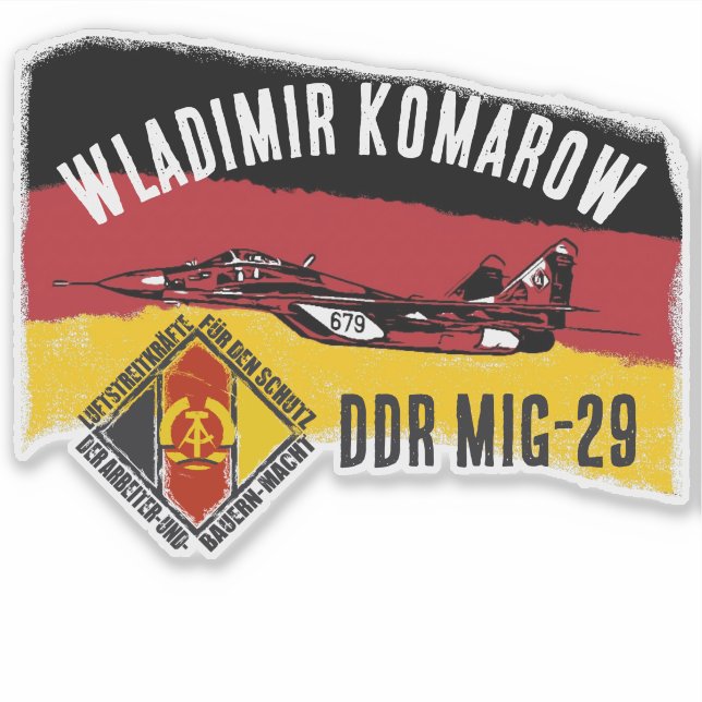 DDT MIG 29 AUFKLEBER (Vorderseite)