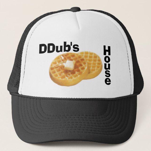 DDubs Waffel-Haus-Hut Truckerkappe (Vorderseite)