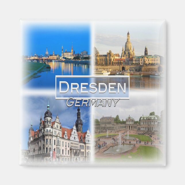 DE0127 Europa, Deutschland, Sachsen, Dresden, Kühl Magnet (Vorne)