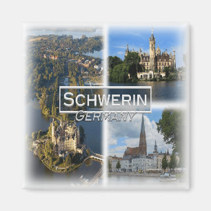 DE0132 Europa, Deutschland, Schwerin, Kühlschrank Magnet