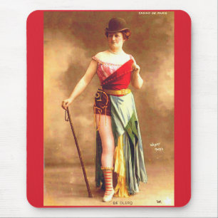 De Clercq Entertainer des Casino de Paris 1890 Mousepad