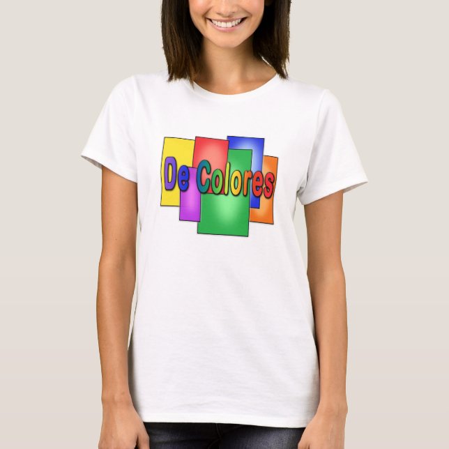 De Colores im Buntglas T-Shirt (Vorderseite)