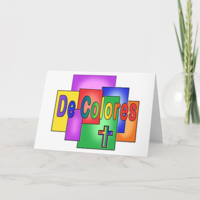De Colores Rainbow Karte (Vorderseite)