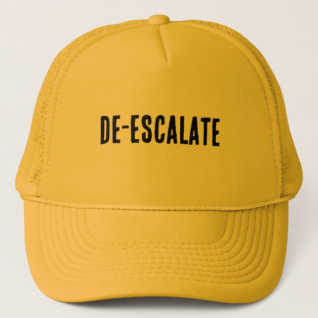 "DE-ESCALATE" | Einwort | Truckerkappe (Vorderseite)