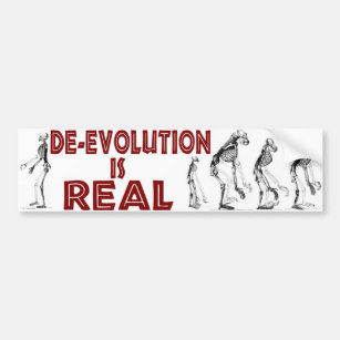 DE-EVOLUTION IST WIRKLICH AUTOAUFKLEBER