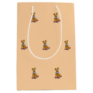 DE/GB Geschenktüte Hund/Gift bag dog