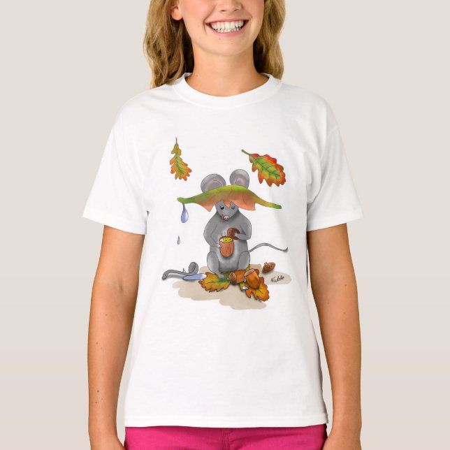 DE/GB  Shirt/Hoodie Herbst/Fall Maus/Mouse T-Shirt (Vorderseite)