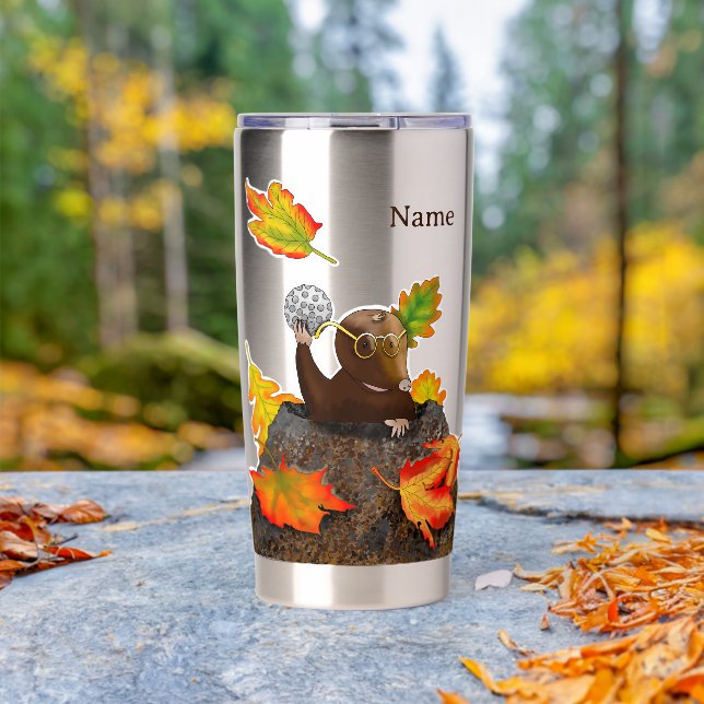 DE/GB Thermobecher/Thermal mug Maulwurf/Mole Thermobecher (Außenbereich (gedreht))