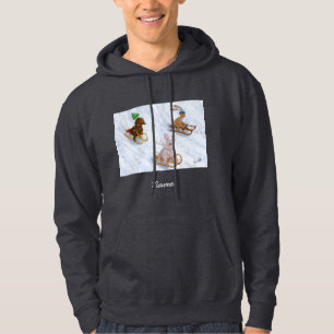 DE/GB Winterhoodie rodeln/Winter hoodie sledding