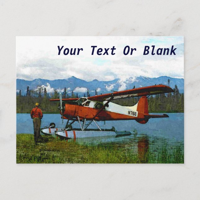 De Havilland Beaver Floatplane - Alaska Postkarte (Vorderseite)