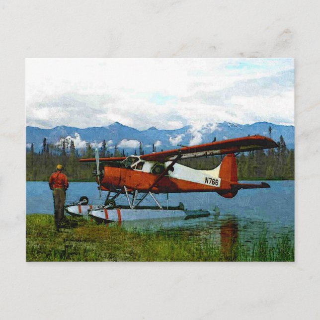 De Havilland Beaver Floatplane Postkarte (Vorderseite)
