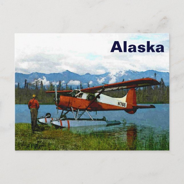 De Havilland Beaver Floatplane Postkarte (Vorderseite)