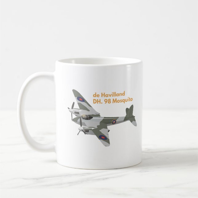 de Havilland DH.98 Mosquito British WW2 Airplane Kaffeetasse (Links)