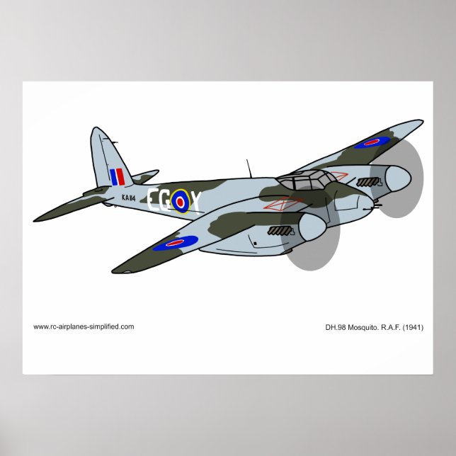de Havilland Mosquito (1941) Poster (Vorne)