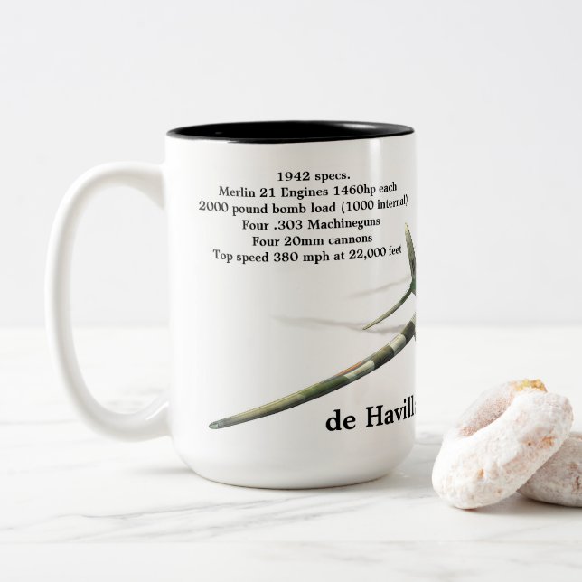 de Havilland Mosquito FP Mk VI Zweifarbige Tasse (Mit Donut)