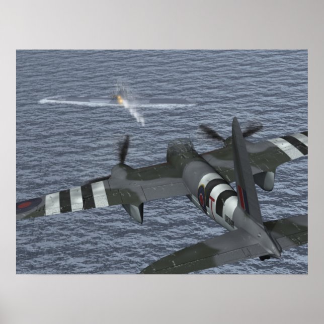 De Havilland Mosquito Print Poster (Vorne)