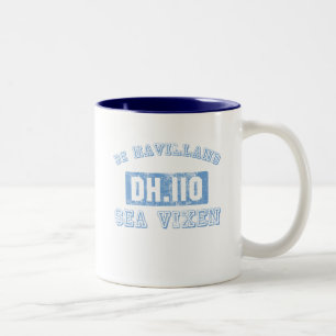de Havilland-SeeVixen - BLAU Zweifarbige Tasse