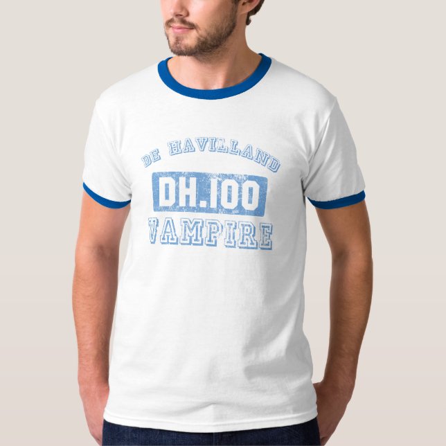 de Havilland-Vampir - BLAU T-Shirt (Vorderseite)