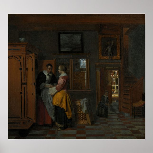 De Hooch - am Linenschloss Poster (Vorne)