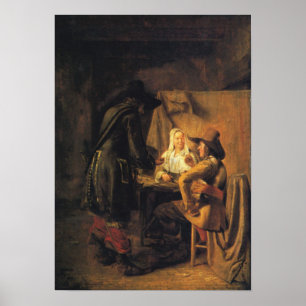 De Hooch - Tric Trac Player Poster