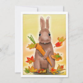 DE Karte Hase im Herbst