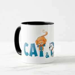 De kat en de hond. koffiemok tasse