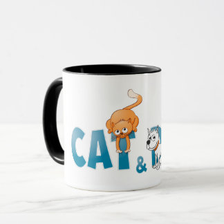 De kat en de hond. koffiemok tasse