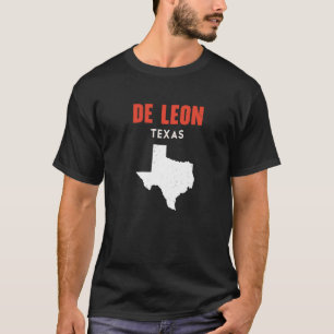De Leon Texas USA Bundesstaat Amerika Reisen Texas T-Shirt