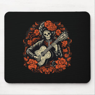 De Los Muertos Tag des toten Halloween-Skeletts Mousepad