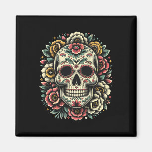 De Los Muertos Tag des toten sauren Schädelhallowe Magnet