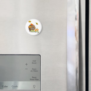 DE Magnet Herbst Igel mit Kürbis