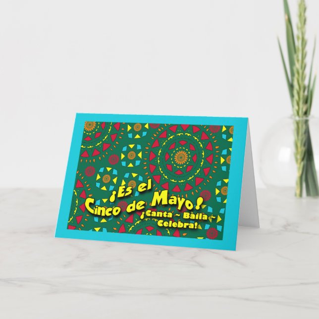 De Mayo Es-EL Cinco! Canta, Baila, Celebra Karte (Vorderseite)