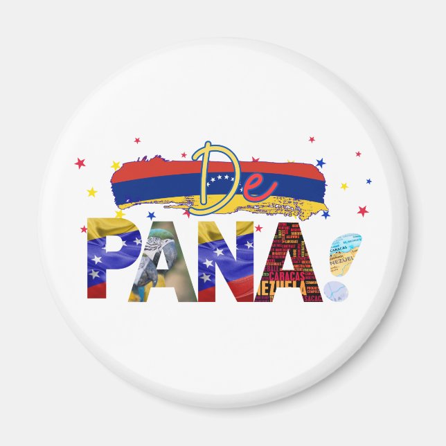 De Pana Venezuela Slang venezolanische Kultur Lieb Magnet (Vorne)