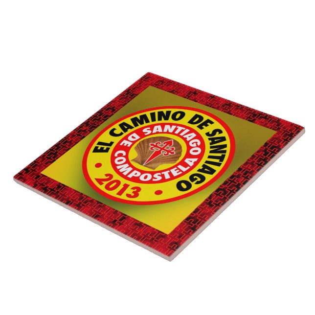 De Santiago 2013 EL Camino Fliese (Seite)