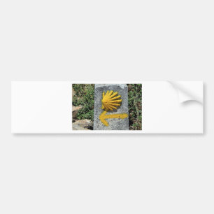 De Santiago de Compostela, Spanien, Muschel EL Autoaufkleber