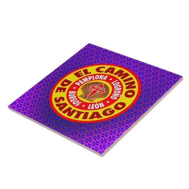 De Santiago EL Camino Fliese (Seite)