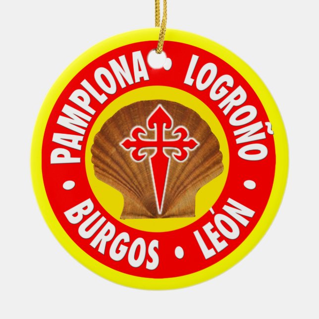 De Santiago EL Camino Keramikornament (Vorne)