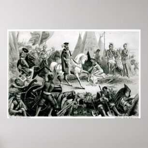 De Soto Entdeckung des Mississippi Poster