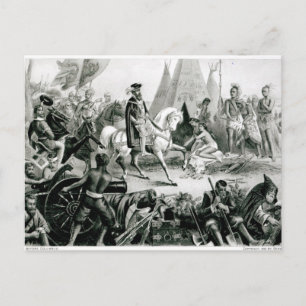 De Soto Entdeckung des Mississippi Postkarte