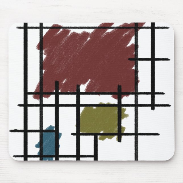 De Stijl Mousepad (Vorne)