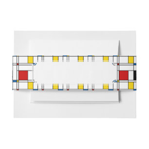 De Stijl-Muster Einladungsbanderole